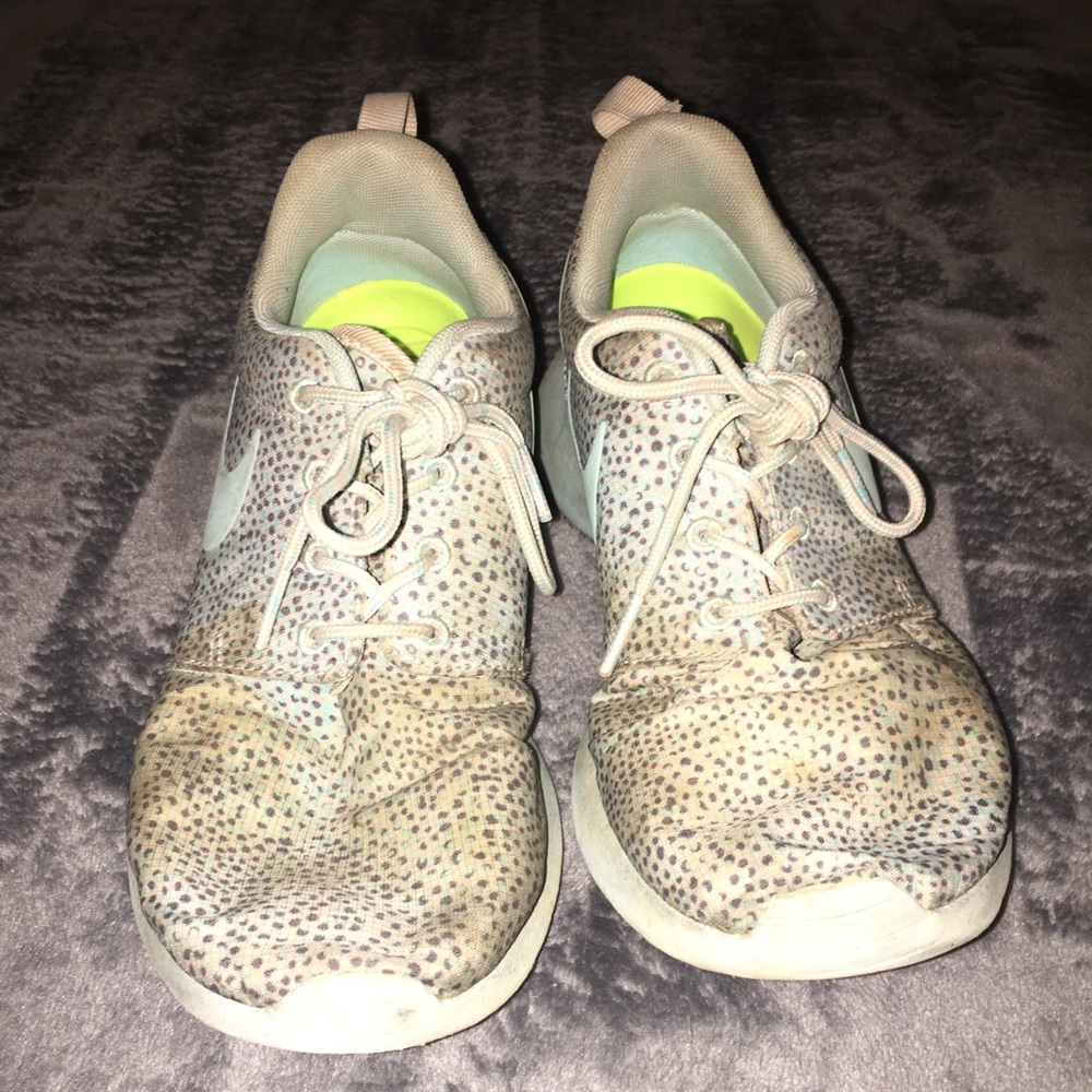 Nike Roshes blue and grey